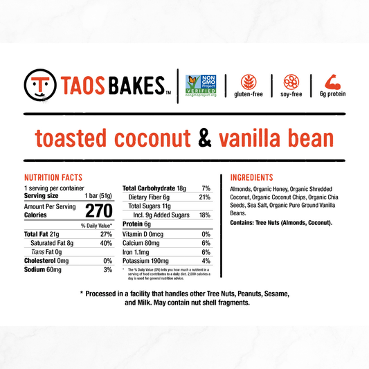 TOASTED COCONUT + VANILLA BEAN