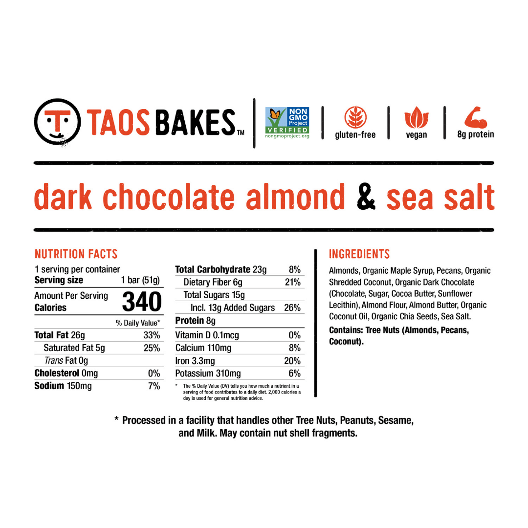 DARK CHOCOLATE ALMOND + SEA SALT