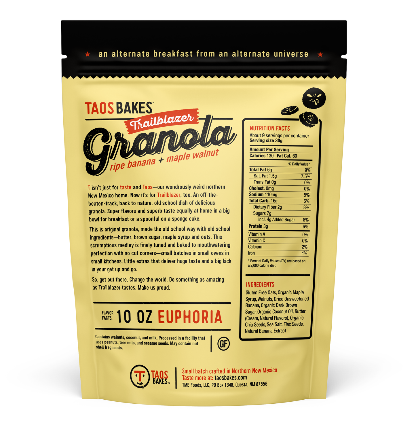 Trailblazer Granola - Ripe Banana + Maple Walnut