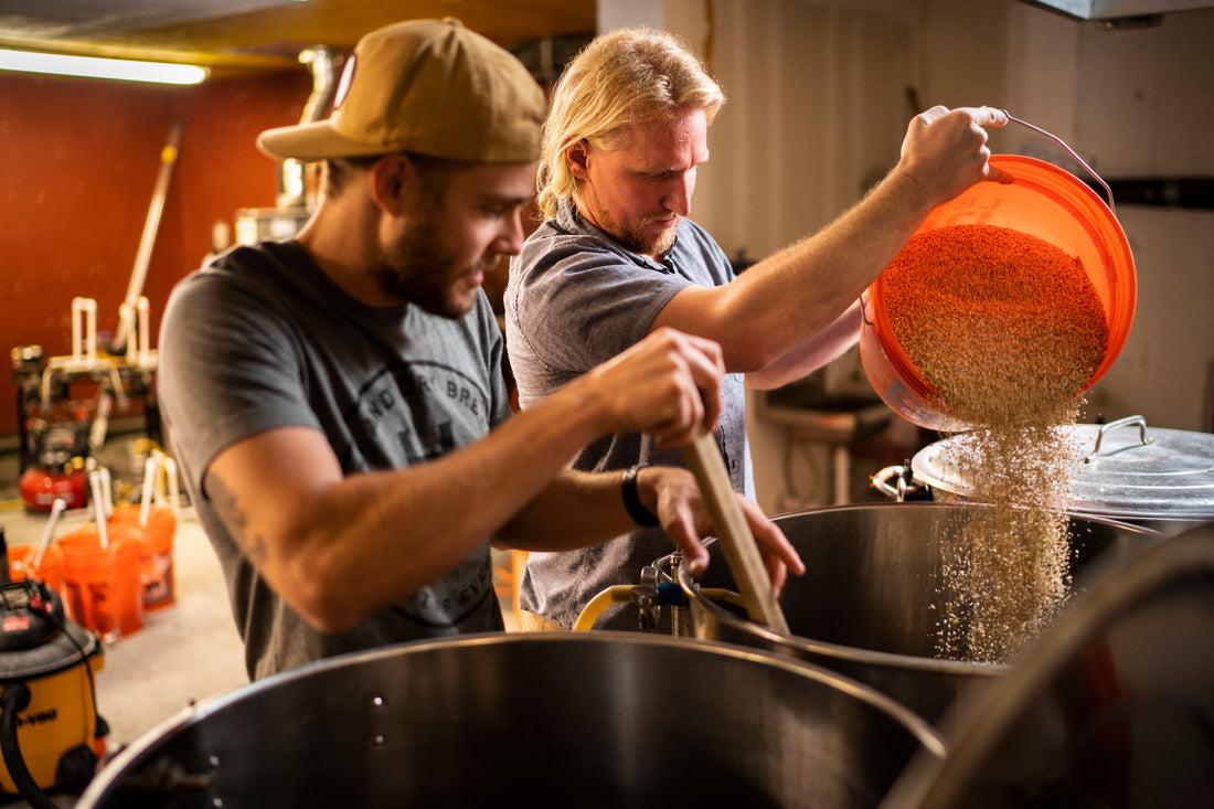 WE'RE BREWING A BEER